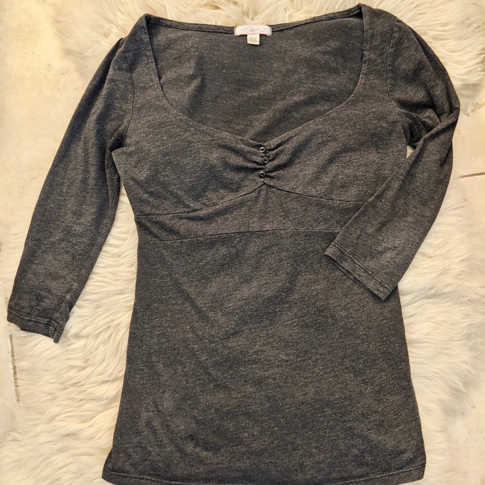 Sexy Scoop Neck Princess Sleeve UO Top